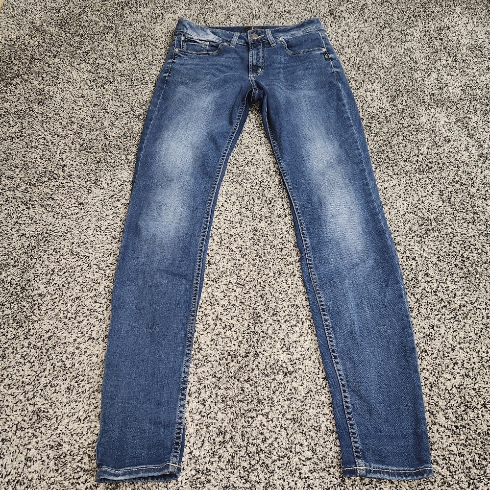 Silver Jeans‎ Suki Skinny Jeans Women's Size W28/L31, Darkwash,Stretch,Clean Cut
